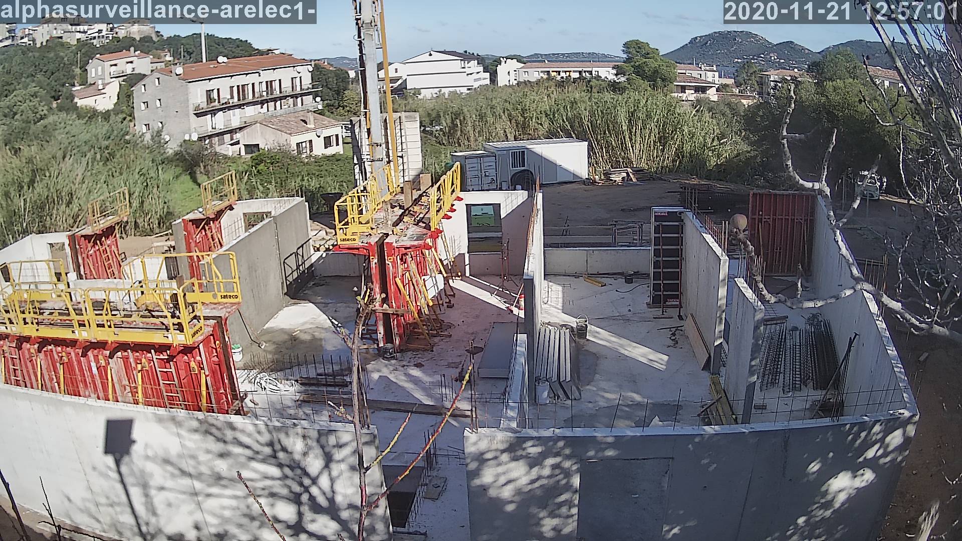 camera time lapse de suivi de chantier de construction